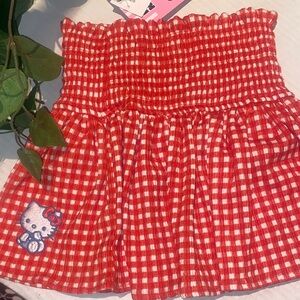 Hello Kitty Red and White Checkered One Piece